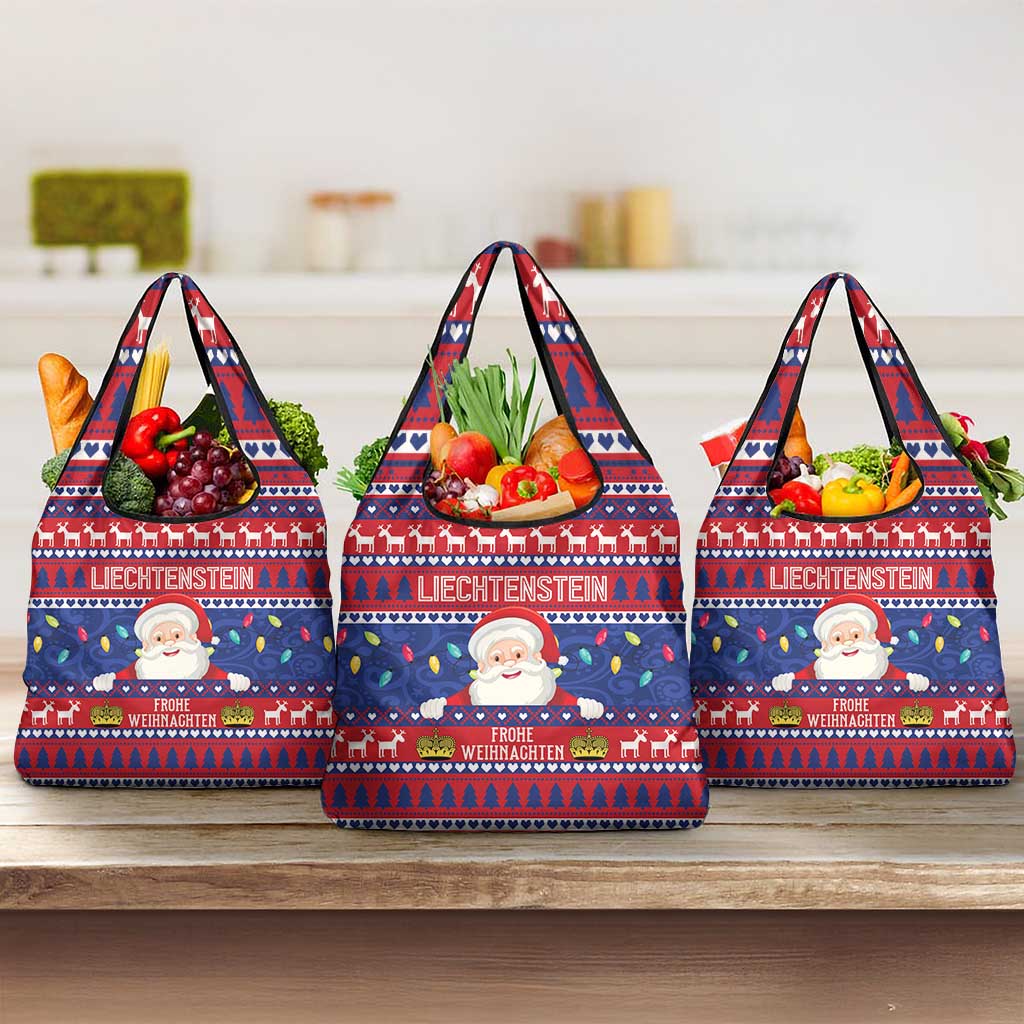 Liechtenstein Christmas Grocery Bag Frohe Weihnachten Der Weihnachtsmann