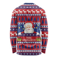 Liechtenstein Christmas Long Sleeve Shirt Frohe Weihnachten Der Weihnachtsmann - Wonder Print Shop