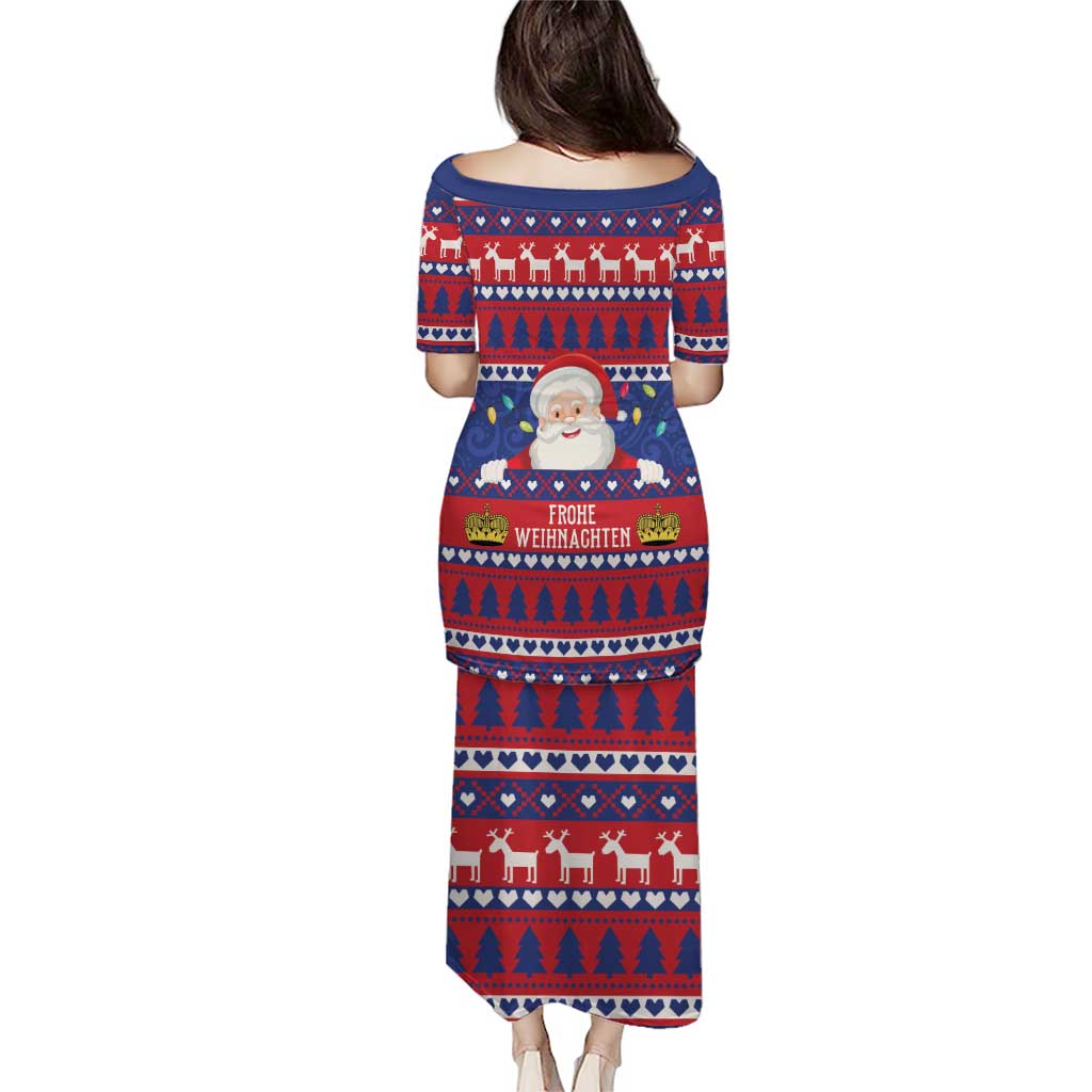 Liechtenstein Christmas Puletasi Frohe Weihnachten Der Weihnachtsmann - Wonder Print Shop