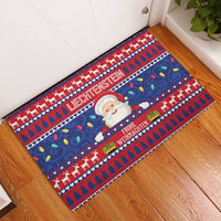 Liechtenstein Christmas Rubber Doormat Frohe Weihnachten Der Weihnachtsmann - Wonder Print Shop