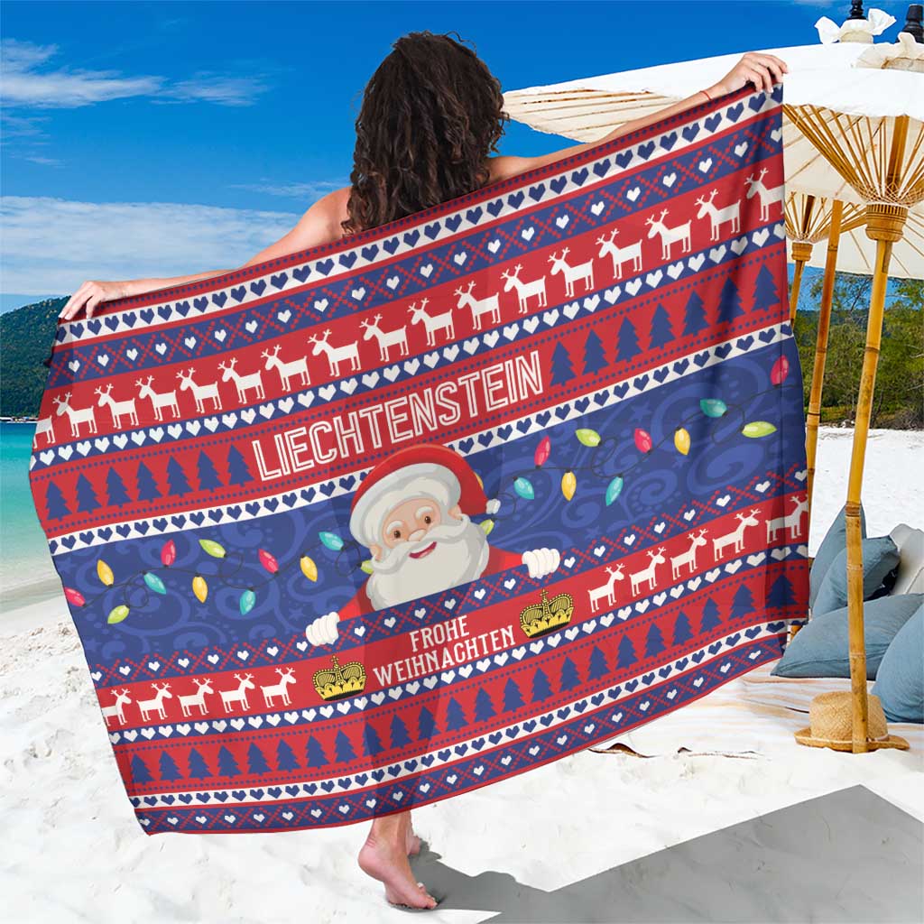 Liechtenstein Christmas Sarong Frohe Weihnachten Der Weihnachtsmann - Wonder Print Shop