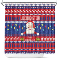 Liechtenstein Christmas Shower Curtain Frohe Weihnachten Der Weihnachtsmann