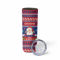 Liechtenstein Christmas Skinny Tumbler Frohe Weihnachten Der Weihnachtsmann - Wonder Print Shop