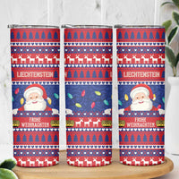 Liechtenstein Christmas Skinny Tumbler Frohe Weihnachten Der Weihnachtsmann - Wonder Print Shop