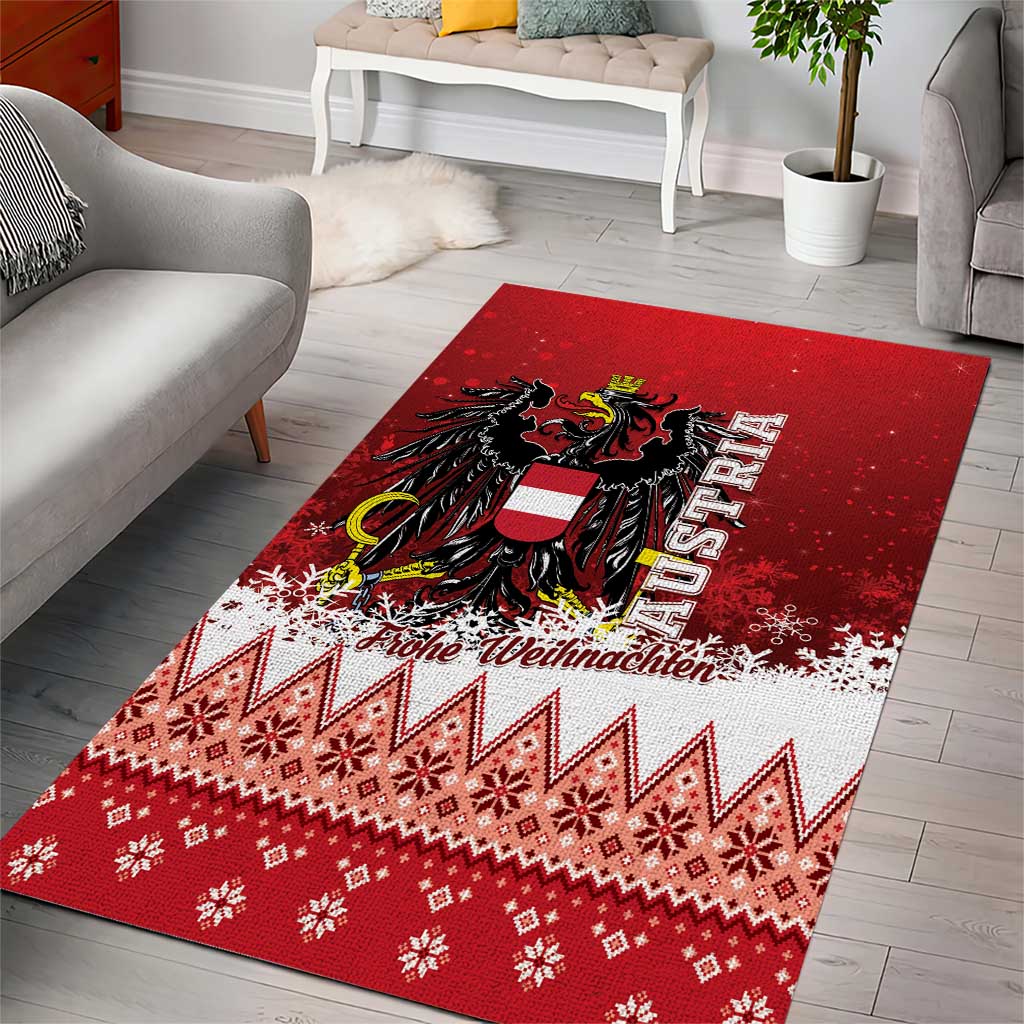Austria Christmas Eagle Area Rug Frohe Weihnachten - Wonder Print Shop