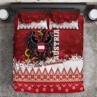 Austria Christmas Eagle Bedding Set Frohe Weihnachten - Wonder Print Shop