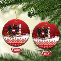 Austria Christmas Eagle Ceramic Ornament Frohe Weihnachten - Wonder Print Shop