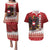 Personalized Austria Christmas Eagle Couples Matching Puletasi and Hawaiian Shirt Frohe Weihnachten - Wonder Print Shop