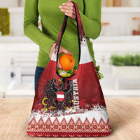 Austria Christmas Eagle Grocery Bag Frohe Weihnachten