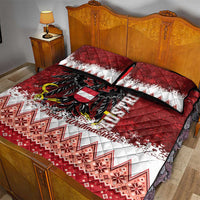 Austria Christmas Eagle Quilt Bed Set Frohe Weihnachten - Wonder Print Shop