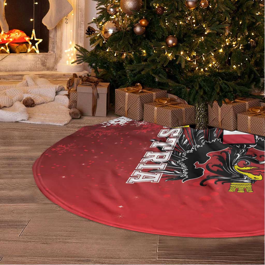 Austria Christmas Eagle Tree Skirt Frohe Weihnachten - Wonder Print Shop