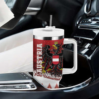 Austria Christmas Eagle Tumbler With Handle Frohe Weihnachten - Wonder Print Shop