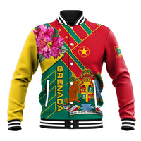 Grenada Baseball Jacket Gwenad Bougainvillea Special Version - Wonder Print Shop