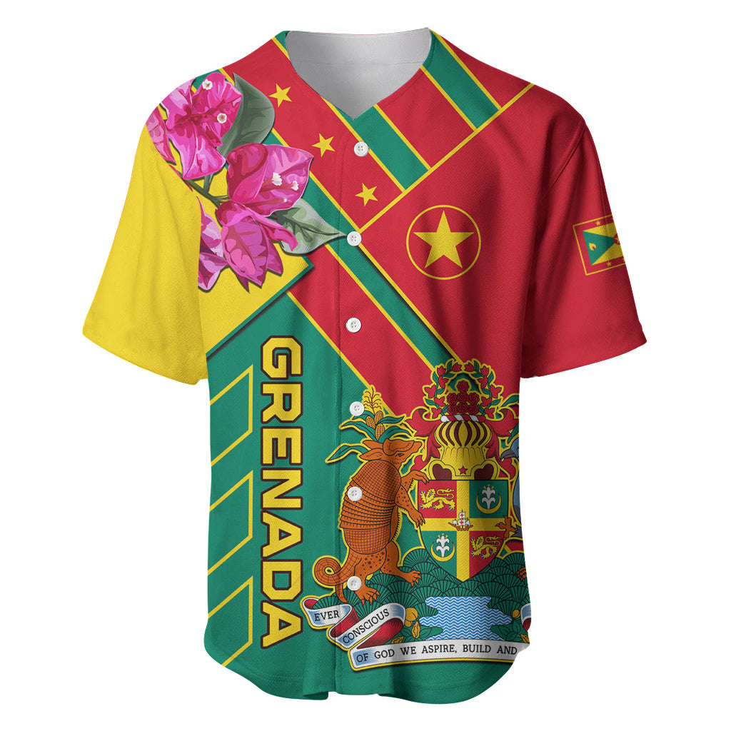 Grenada Baseball Jersey Gwenad Bougainvillea Special Version - Wonder Print Shop