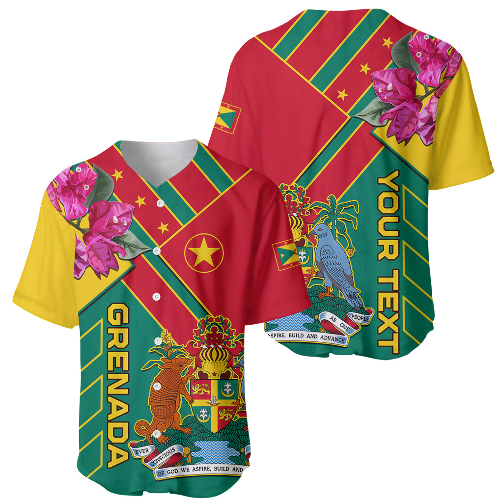Grenada Baseball Jersey Gwenad Bougainvillea Special Version - Wonder Print Shop