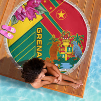 Grenada Beach Blanket Gwenad Bougainvillea Special Version - Wonder Print Shop