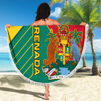 Grenada Beach Blanket Gwenad Bougainvillea Special Version - Wonder Print Shop