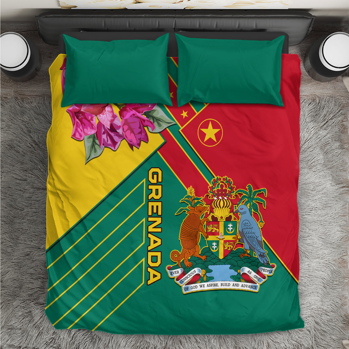 Grenada Bedding Set Gwenad Bougainvillea Special Version - Wonder Print Shop