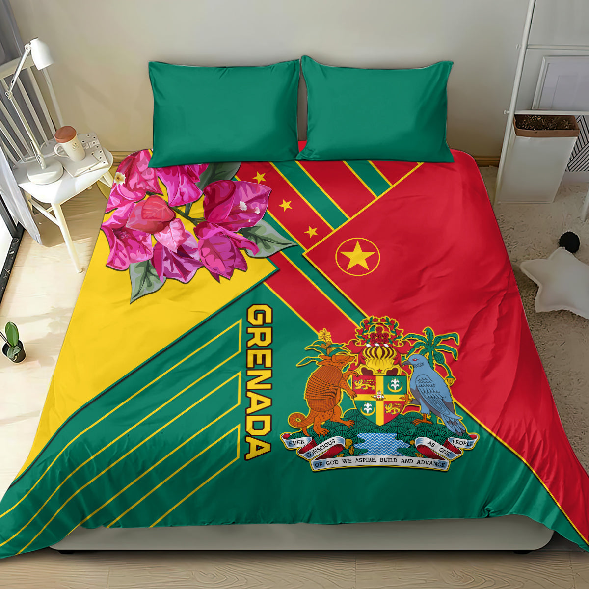 Grenada Bedding Set Gwenad Bougainvillea Special Version - Wonder Print Shop