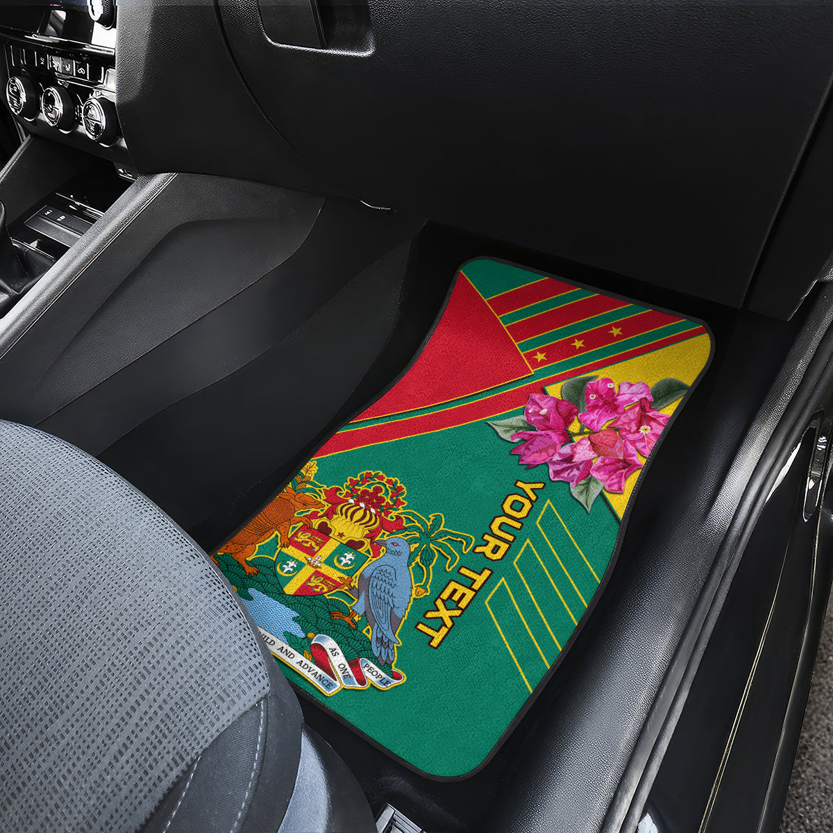 Grenada Car Mats Gwenad Bougainvillea Special Version - Wonder Print Shop