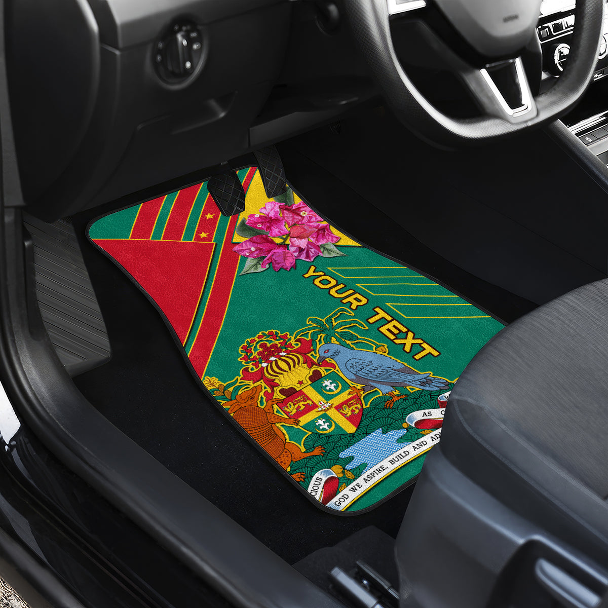 Grenada Car Mats Gwenad Bougainvillea Special Version - Wonder Print Shop