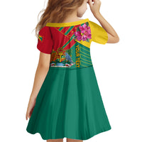 Grenada Family Matching Long Sleeve Bodycon Dress and Hawaiian Shirt Gwenad Bougainvillea Special Version - Wonder Print Shop