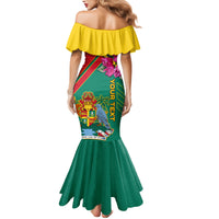 Grenada Family Matching Mermaid Dress and Hawaiian Shirt Gwenad Bougainvillea Special Version - Wonder Print Shop