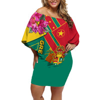 Grenada Family Matching Off Shoulder Short Dress and Hawaiian Shirt Gwenad Bougainvillea Special Version - Wonder Print Shop