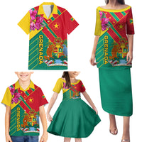 Grenada Family Matching Puletasi Dress and Hawaiian Shirt Gwenad Bougainvillea Special Version - Wonder Print Shop