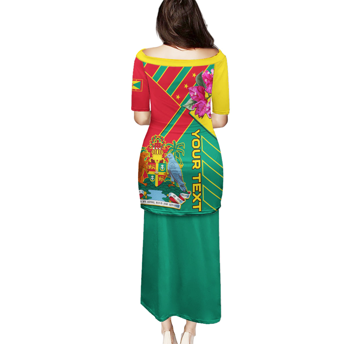 Grenada Family Matching Puletasi Dress and Hawaiian Shirt Gwenad Bougainvillea Special Version - Wonder Print Shop