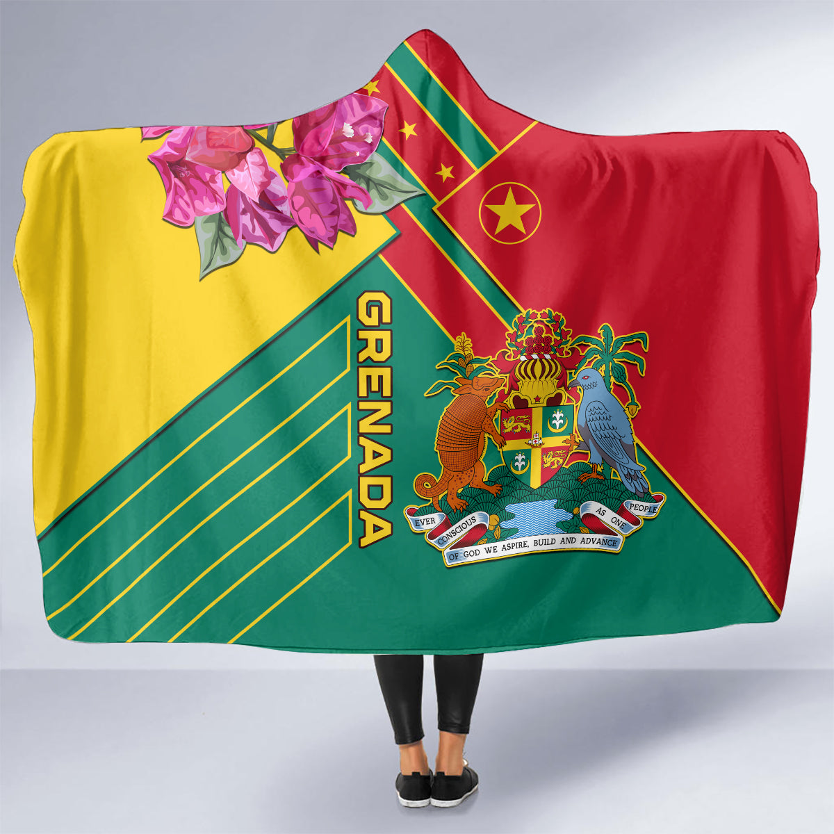 grenada-hooded-blanket-gwenad-bougainvillea-special-version