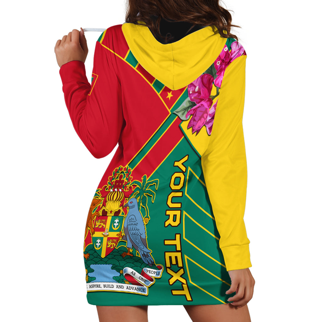 Grenada Hoodie Dress Gwenad Bougainvillea Special Version - Wonder Print Shop