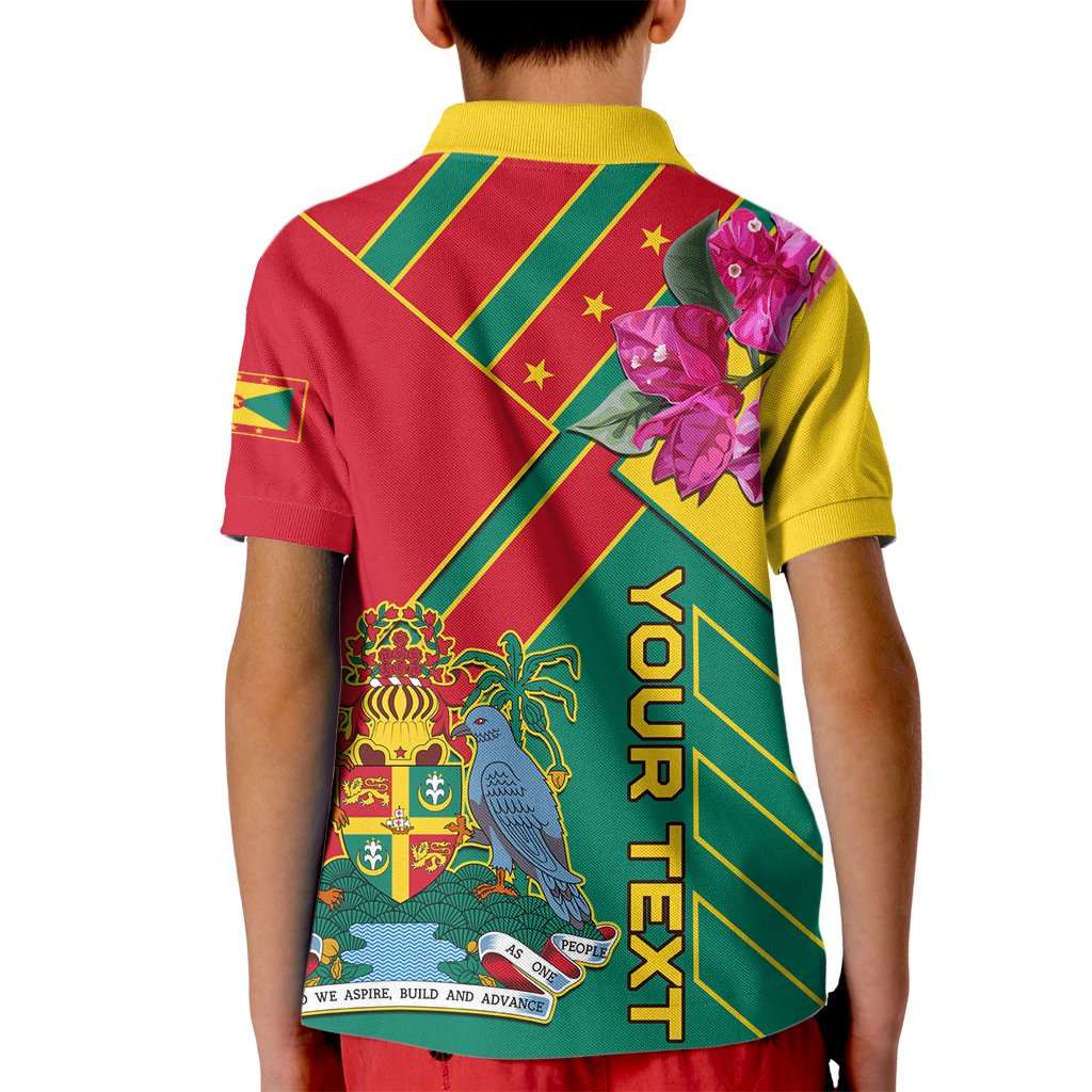 Grenada Kid Polo Shirt Gwenad Bougainvillea Special Version - Wonder Print Shop