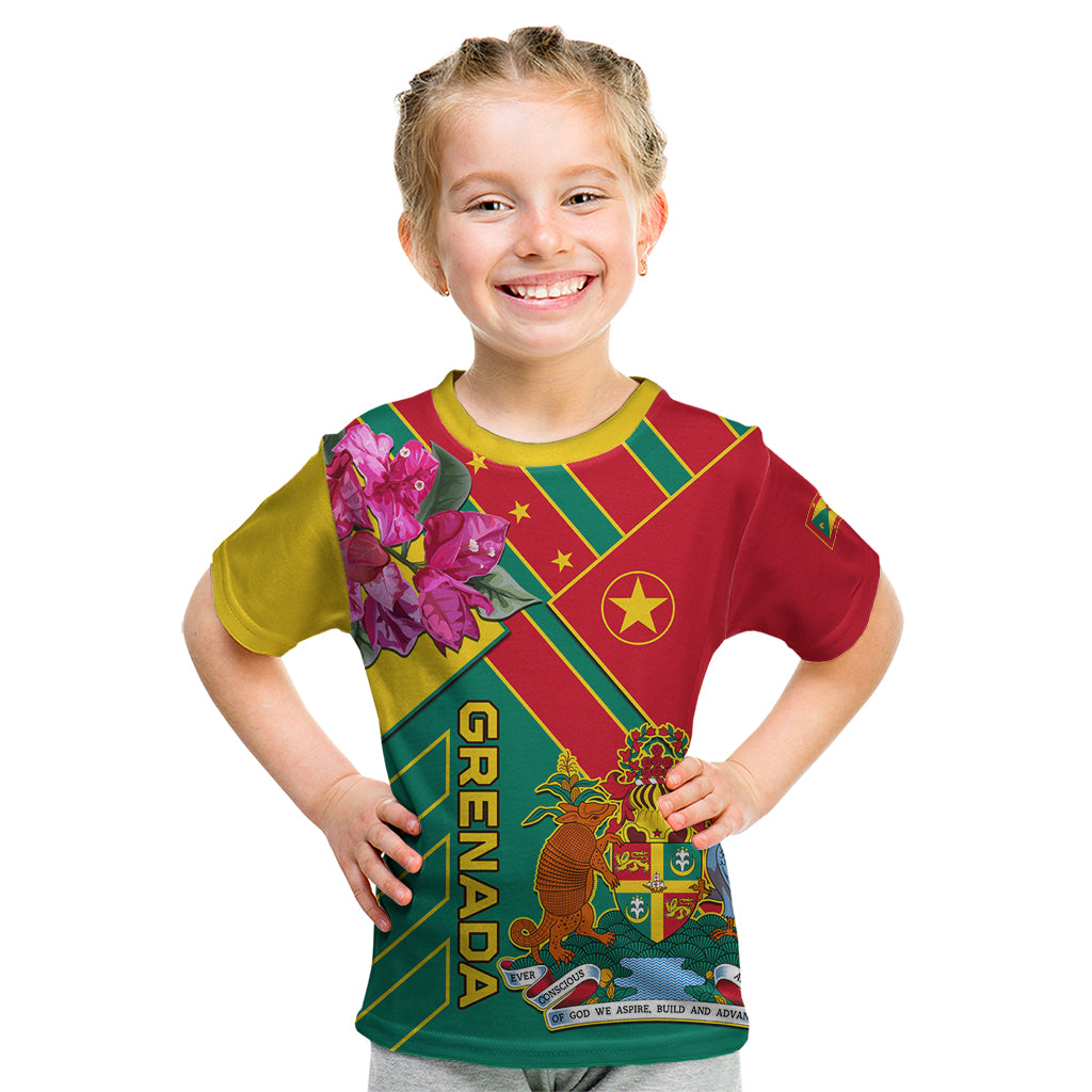 Grenada Kid T Shirt Gwenad Bougainvillea Special Version - Wonder Print Shop