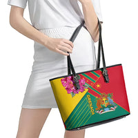 Grenada Leather Tote Bag Gwenad Bougainvillea Special Version - Wonder Print Shop
