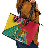 Grenada Leather Tote Bag Gwenad Bougainvillea Special Version - Wonder Print Shop