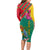 Grenada Long Sleeve Bodycon Dress Gwenad Bougainvillea Special Version - Wonder Print Shop