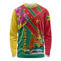 Grenada Long Sleeve Shirt Gwenad Bougainvillea Special Version - Wonder Print Shop