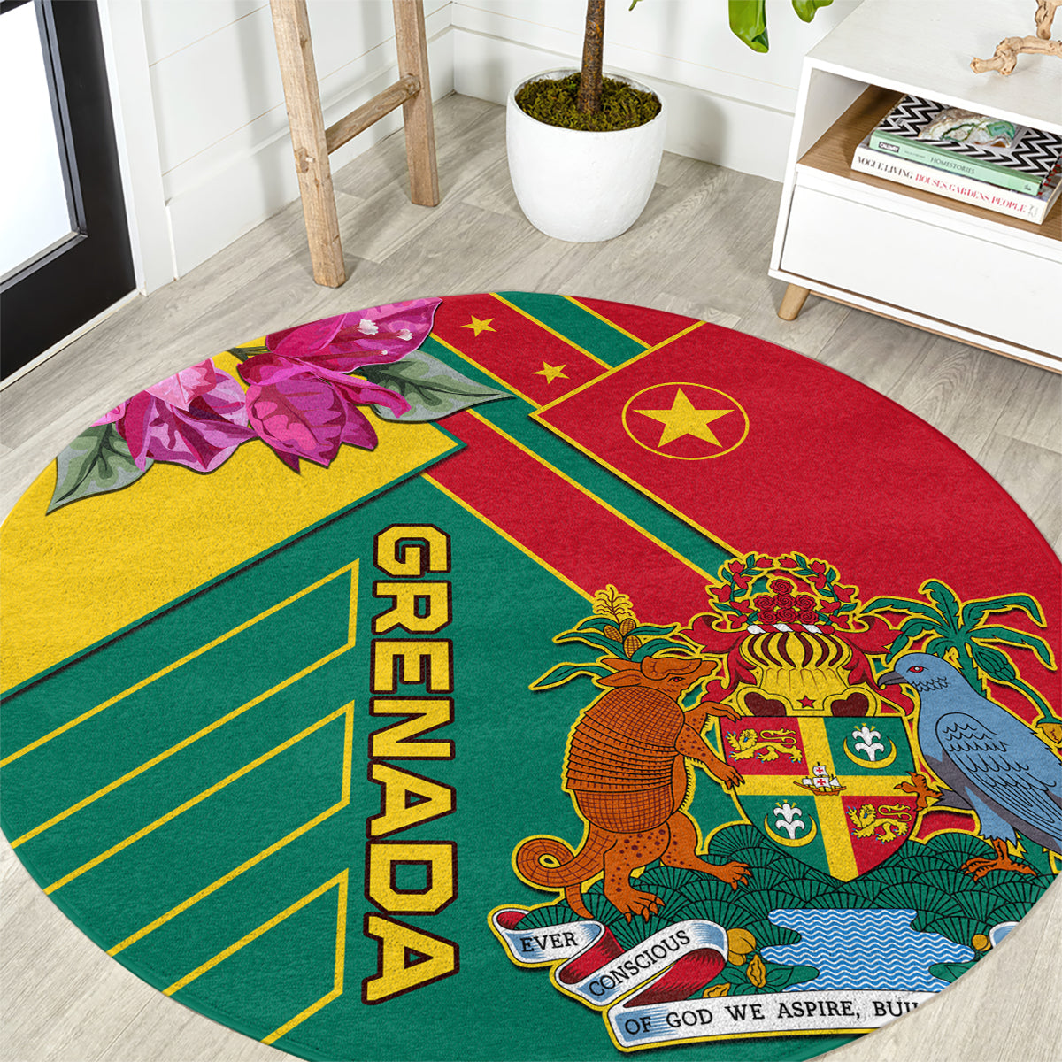 grenada-round-carpet-gwenad-bougainvillea-special-version