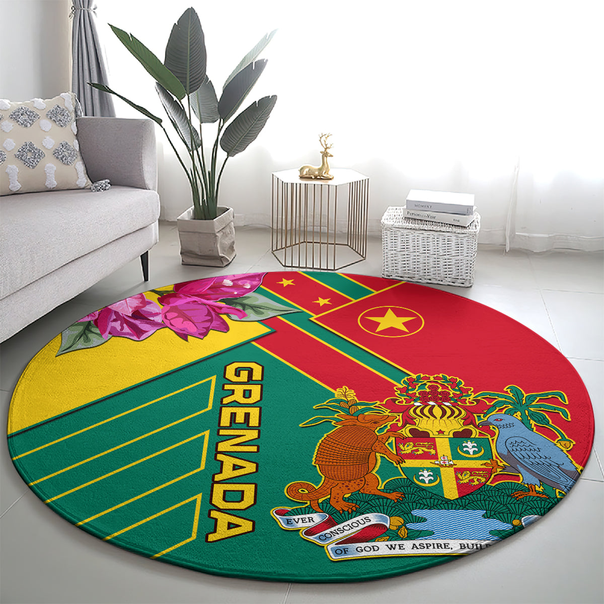 grenada-round-carpet-gwenad-bougainvillea-special-version