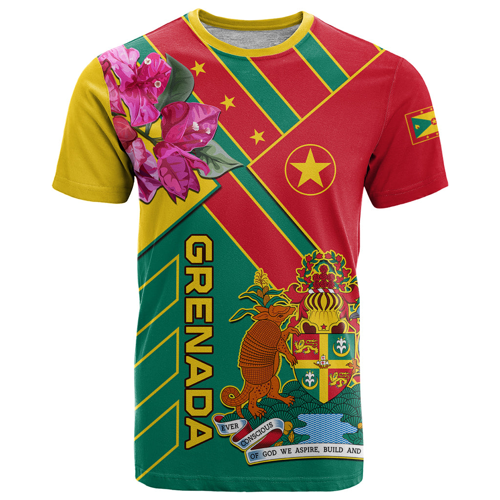 Grenada T Shirt Gwenad Bougainvillea Special Version - Wonder Print Shop