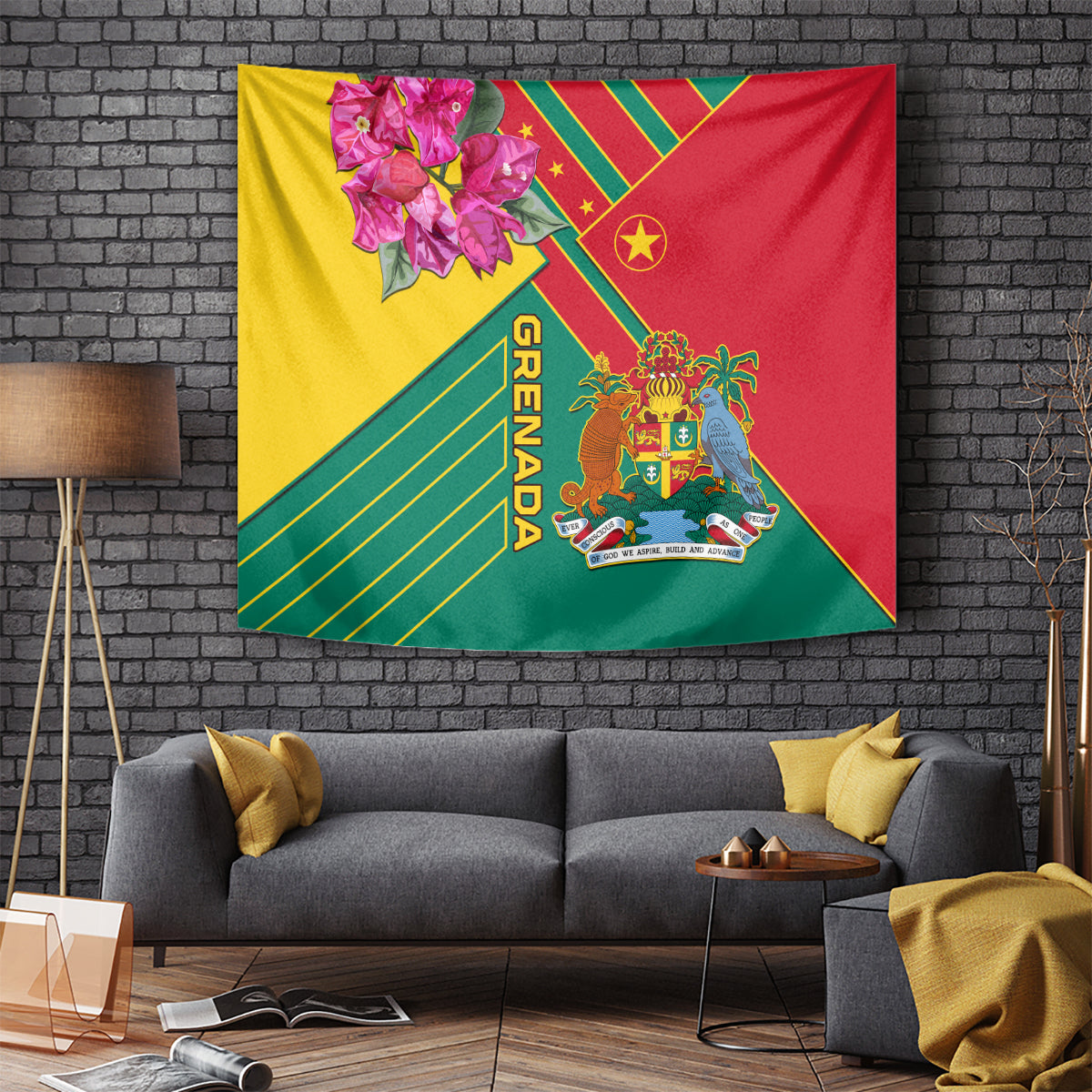 Grenada Tapestry Gwenad Bougainvillea Special Version - Wonder Print Shop