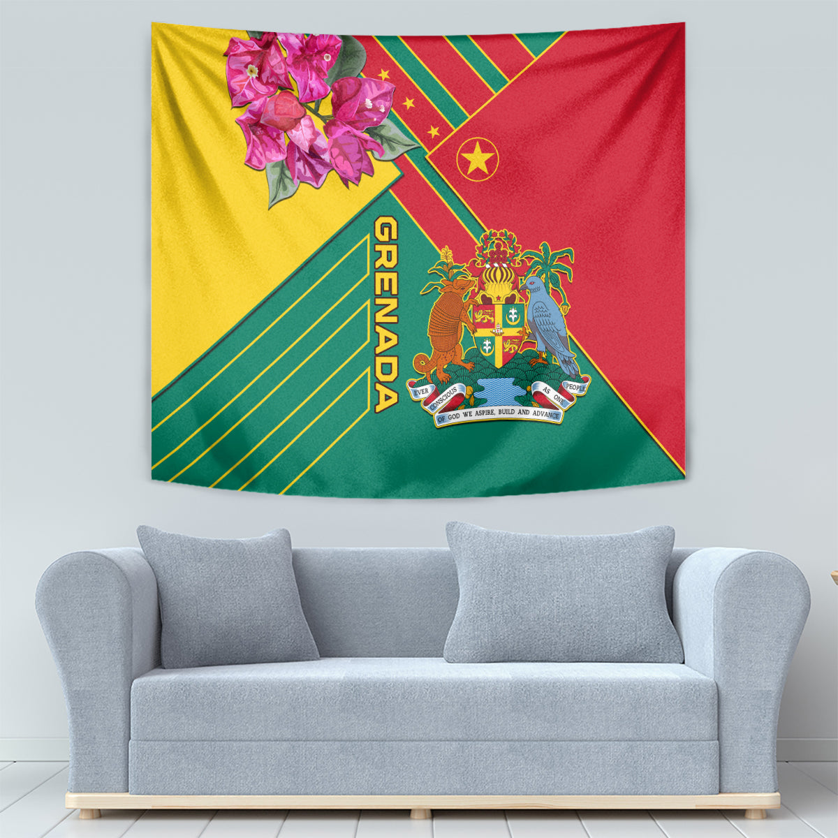 Grenada Tapestry Gwenad Bougainvillea Special Version - Wonder Print Shop
