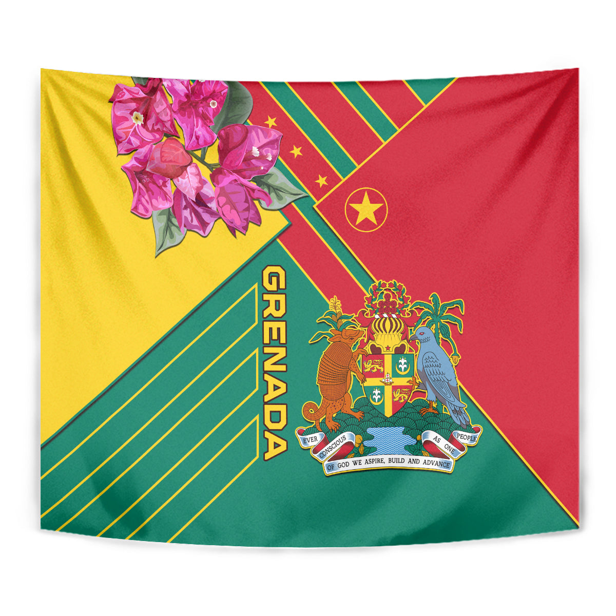 Grenada Tapestry Gwenad Bougainvillea Special Version - Wonder Print Shop