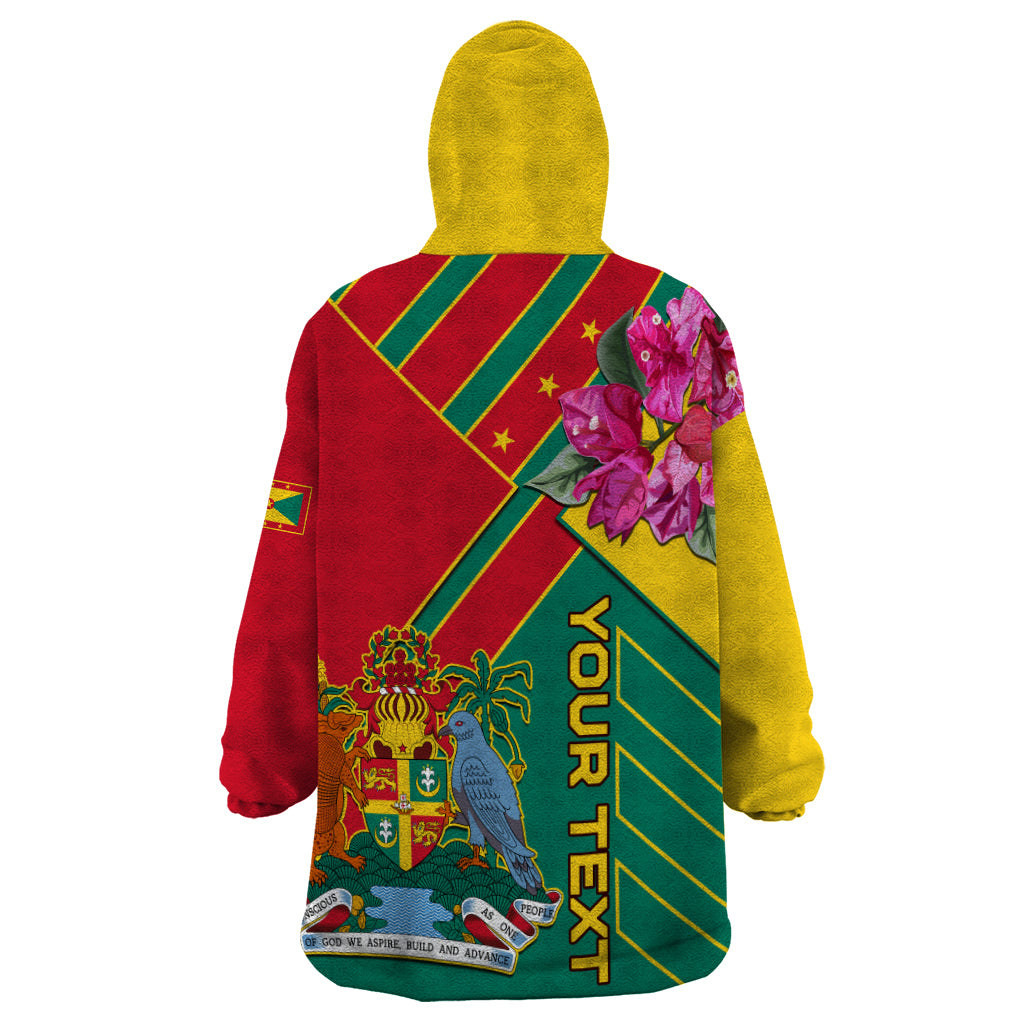 Grenada Wearable Blanket Hoodie Gwenad Bougainvillea Special Version - Wonder Print Shop