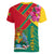 Grenada Women V Neck T Shirt Gwenad Bougainvillea Special Version - Wonder Print Shop