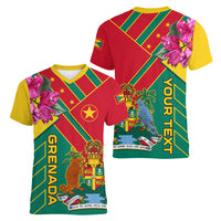 Grenada Women V Neck T Shirt Gwenad Bougainvillea Special Version - Wonder Print Shop