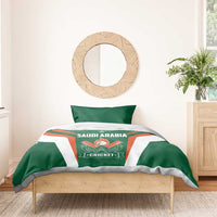 Saudi Arabia Cricket Bedding Set TeamSaudi Go Champions - Wonder Print Shop
