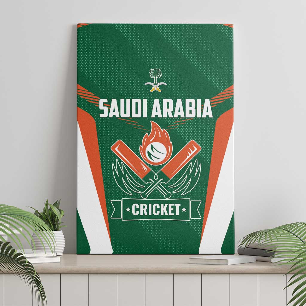 Saudi Arabia Cricket Canvas Wall Art TeamSaudi Go Champions - Wonder Print Shop