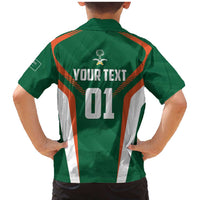 Custom Saudi Arabia Cricket Family Matching Mermaid Dress and Hawaiian Shirt TeamSaudi Go Champions - Wonder Print Shop